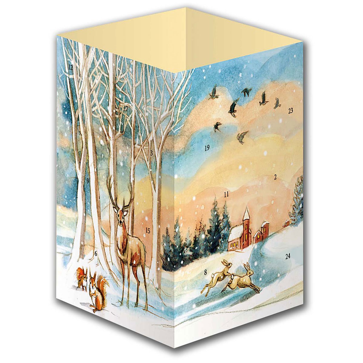 Weihnachtlich glänzet der Wald. Ein Windlicht-Adventskalender mit 24 Türchen (Adventskalender für Erwachsene: Windlicht mit 24 Türchen, Band 2) book