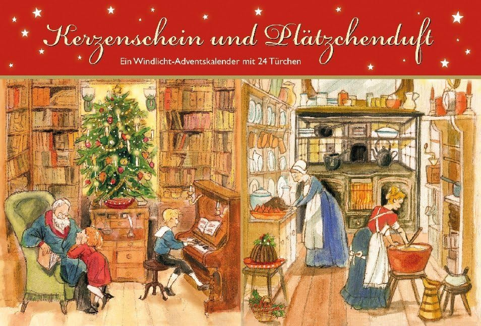 Kerzenschein und Plätzchenduft. Ein Windlicht-Adventskalender mit 24 Türchen (Adventskalender für Erwachsene: Windlicht mit 24 Türchen, Band 9) Lifestyle