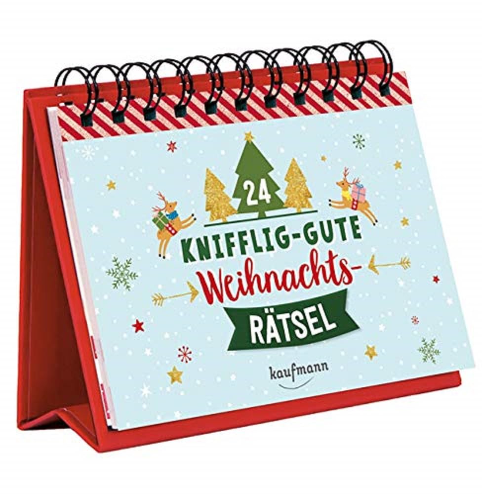 24 knifflig-gute Weihnachtsrätsel: Ein Adventskalender (Adventskalender für Erwachsene: Aufstell-Buch mit Rätseln) Lifestyle
