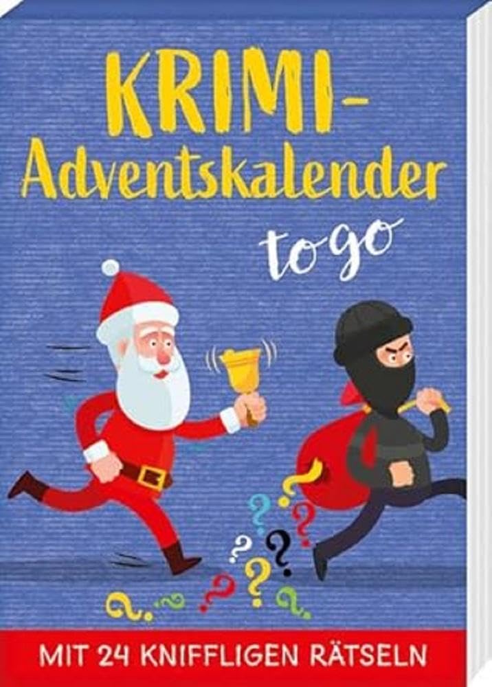 Krimi-Adventskalender to go 4: Mit 24 kniffligen Rätseln (Adventskalender für Erwachsene - 24 Rätsel) Contemporary literature Books