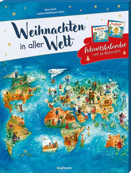Weihnachten in aller Welt: Adventskalender mit 24 Büchlein (Adventskalender mit Geschichten für Kinder: Mit 24 Mini-Büchern) Calendars