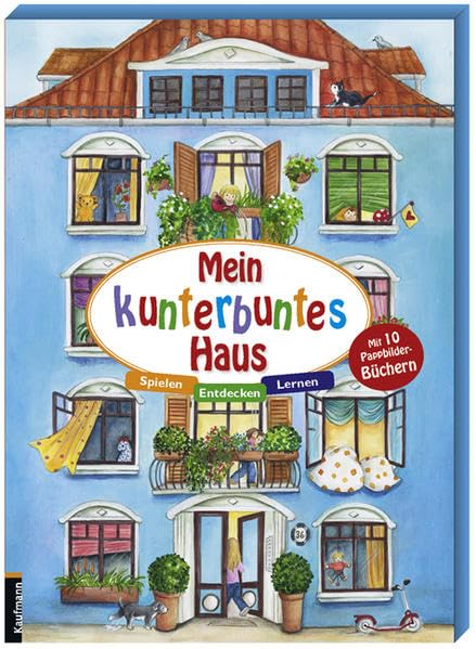 Mein kunterbuntes Haus: Spielen - Entdecken - Lernen Mit 10 Papp-Bilderbüchern Children's books