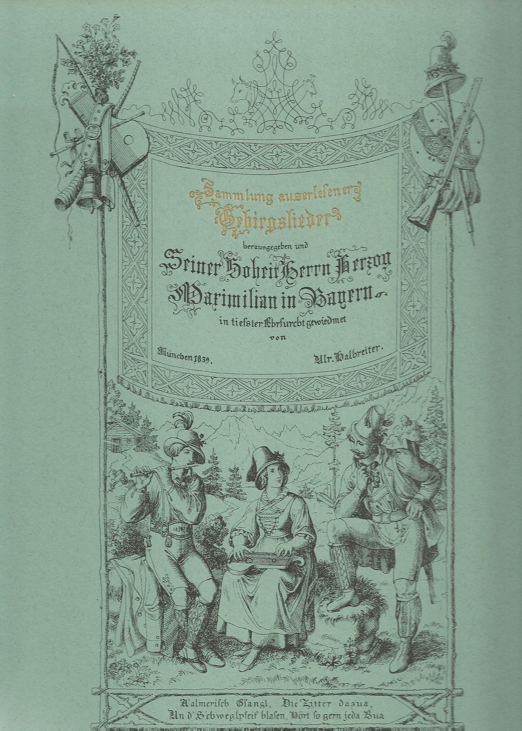 Sammlung auserlesener Gebirgslieder Sheet Music