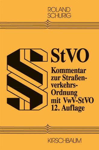 StVO: Kommentar zur Strassenverkehrsordnung Law