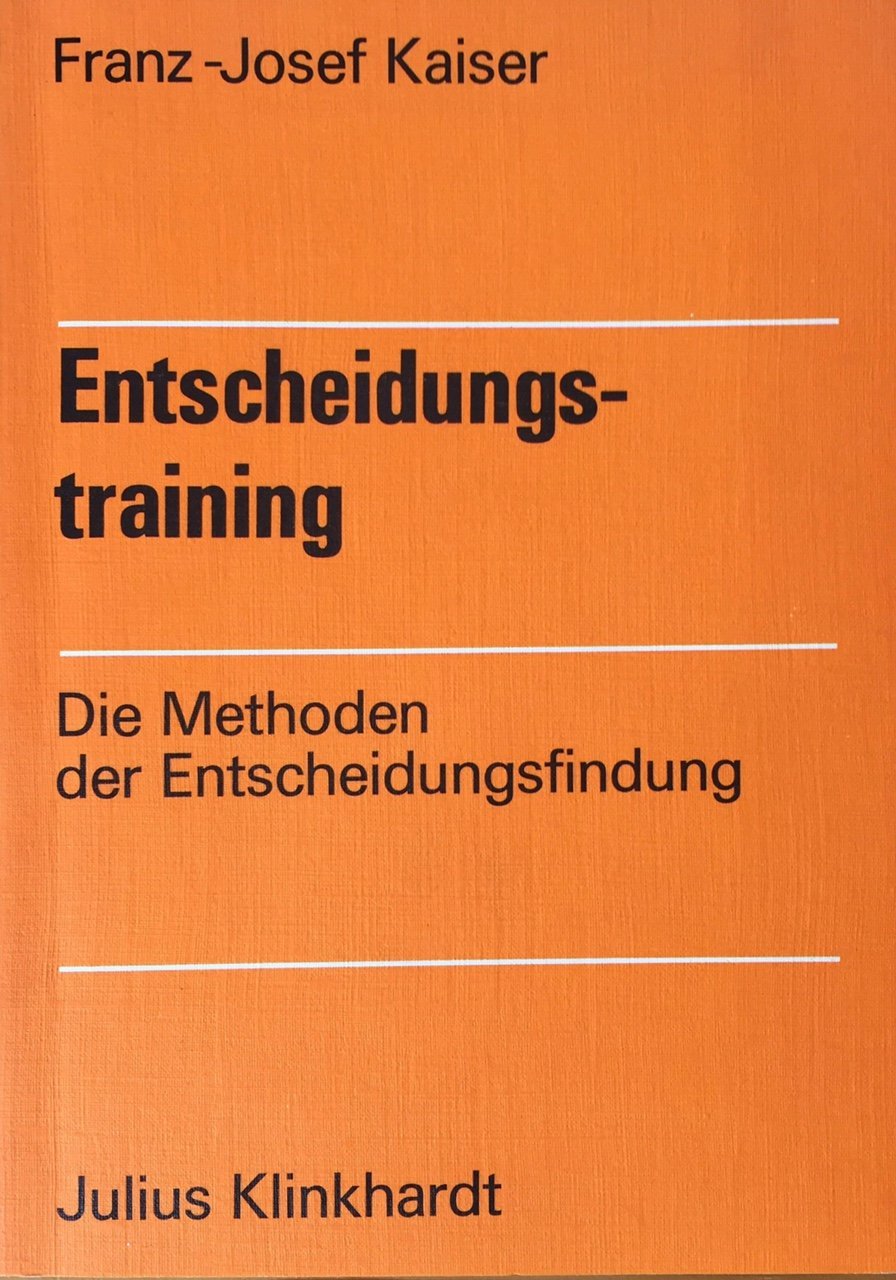 Entscheidungstraining Books