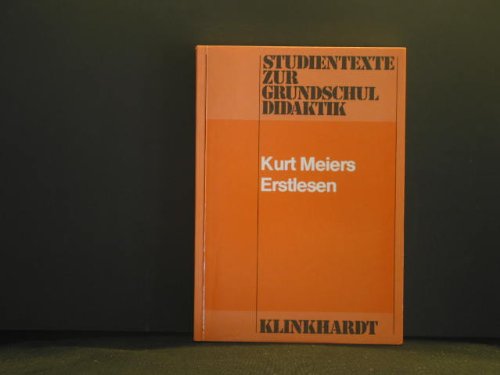 Erstlesen (Studientexte zur Grundschulpädagogik und -didaktik) Books