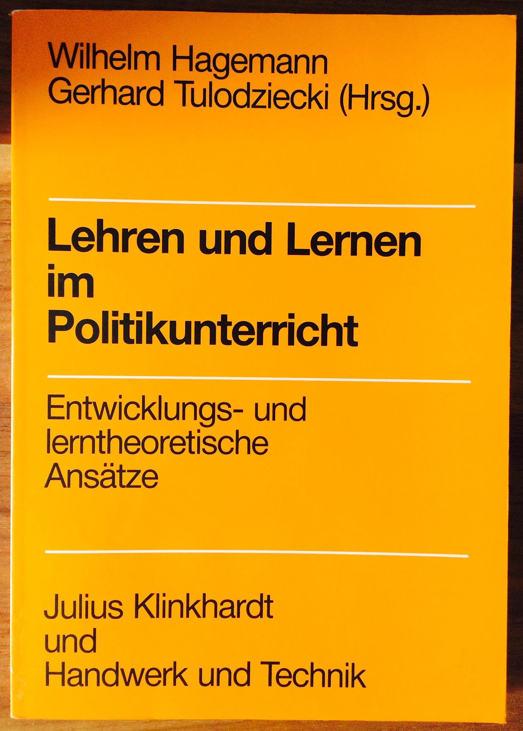 Lehren und Lernen im Politikunterricht: Entwicklungstheoretische und lerntheoretische Ansätze Books