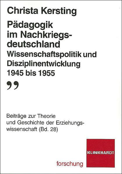 Pädagogik im Nachkriegsdeutschland Education & Training