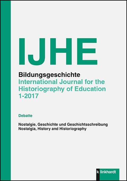 IJHE Bildungsgeschichte, 1 - 2017 Education & Training Books