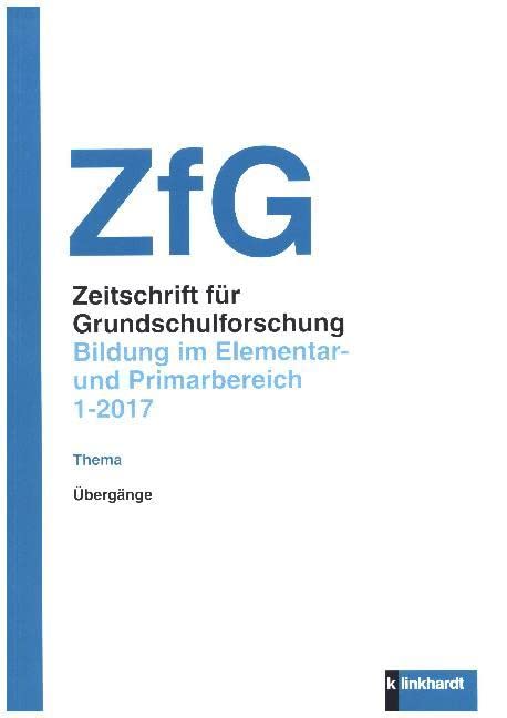 Zeitschrift für Grundschulforschung. Education & Training