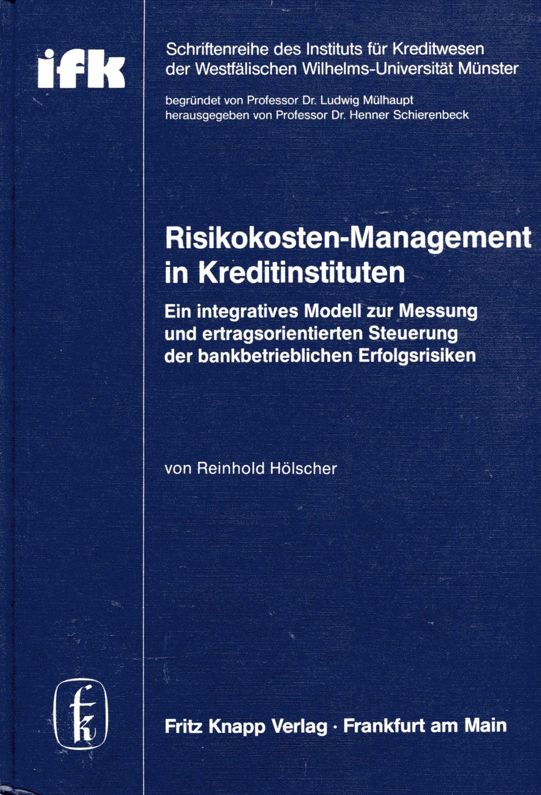 Risikokosten-Management in Kreditinstituten Business, Finance & Career