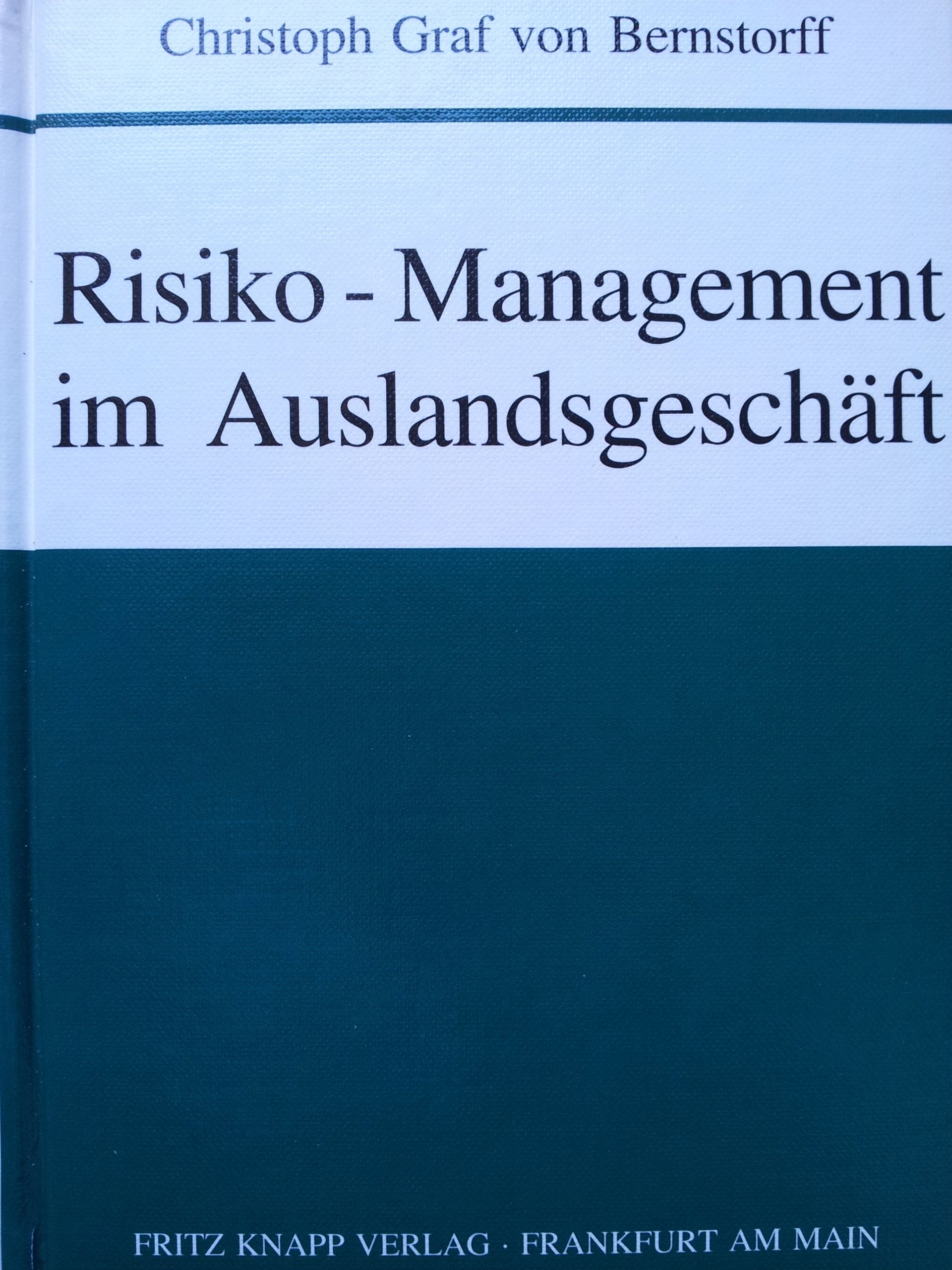 Product Image: Risiko-Management im Auslandsgeschäft