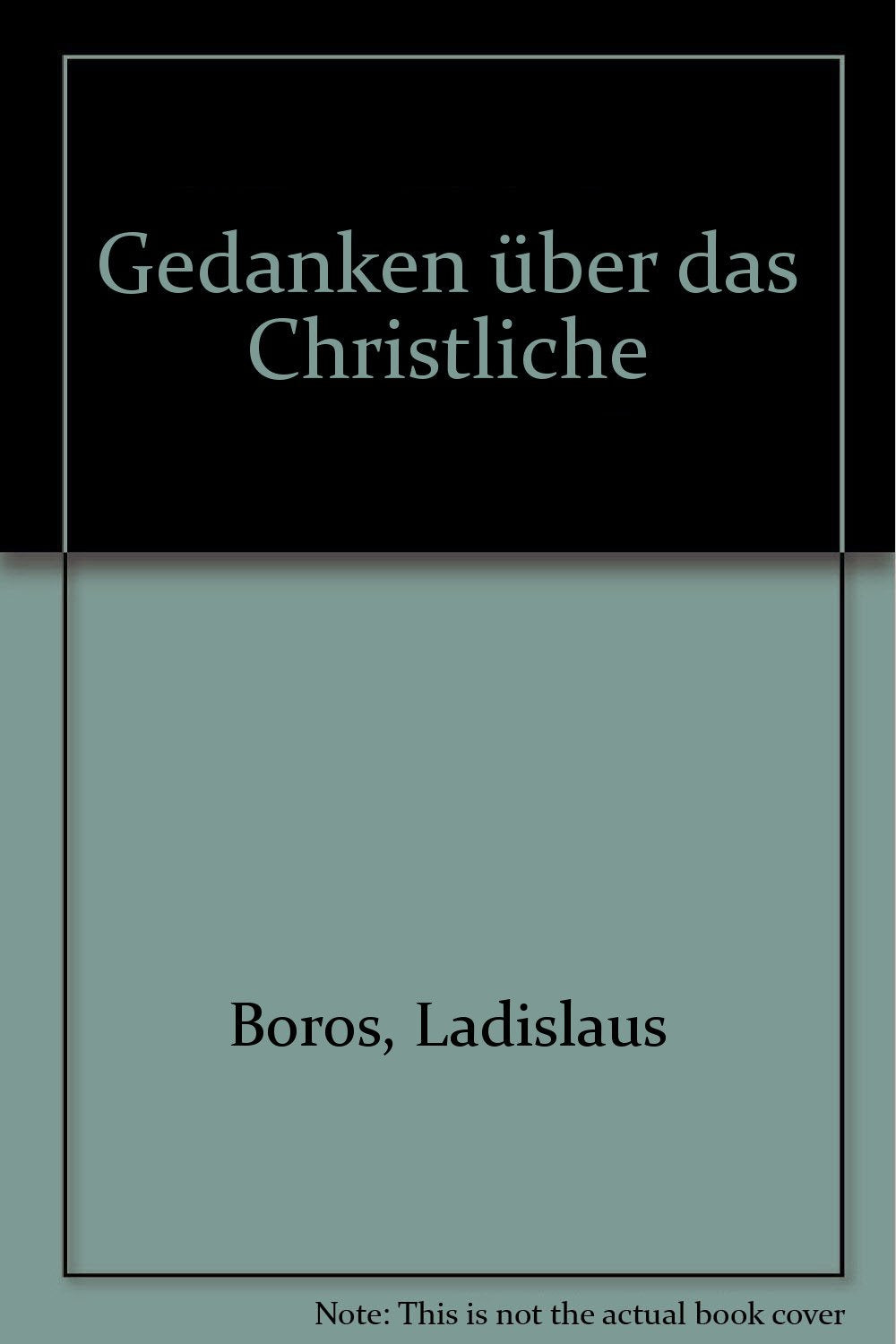 Gedanken über das Christliche Religion & Esotericism