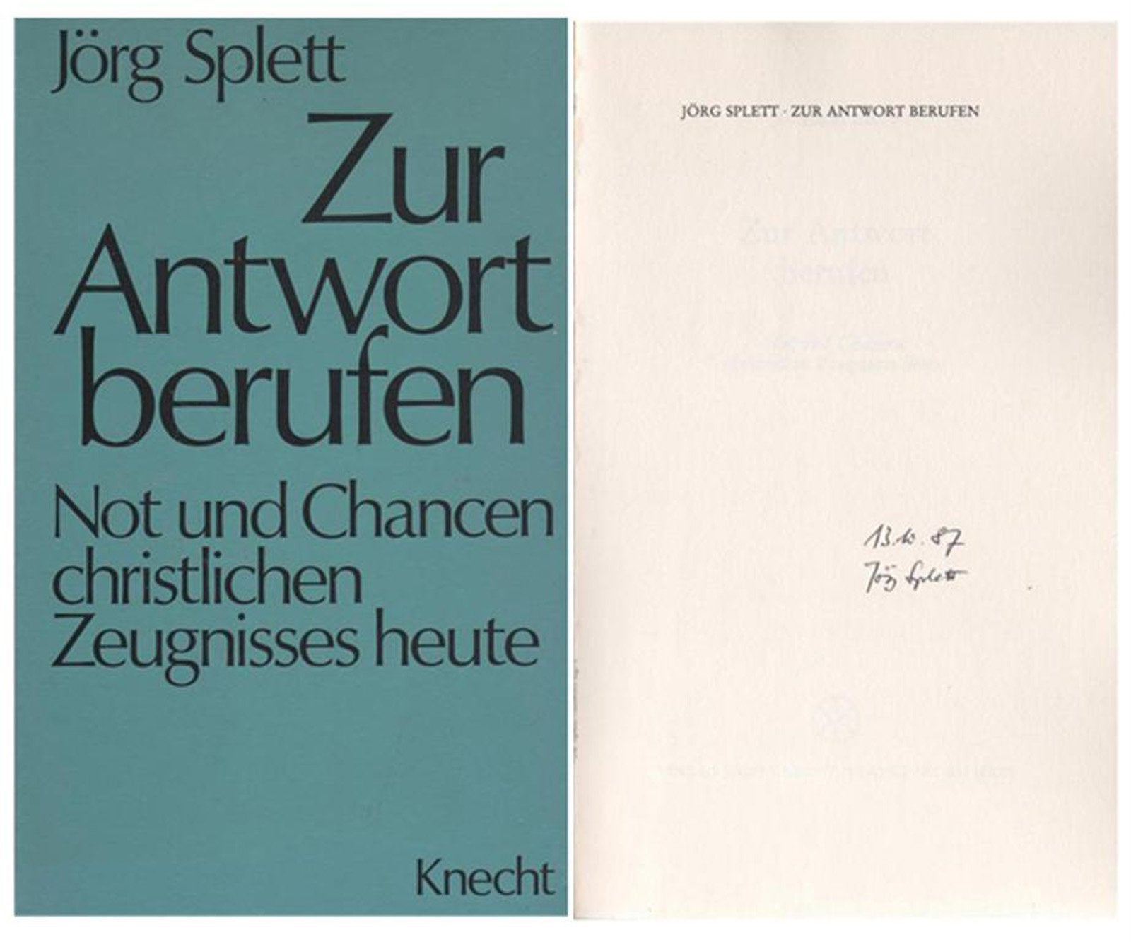 Zur Antwort berufen. Not und Chancen christlichen Zeugnisses heute Books