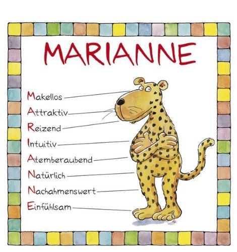 Namenskalender Marianne: Immerwährender Kalender Calendars