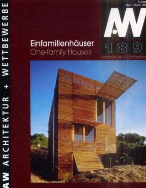 Einfamilienhäuser. One-Family Houses. Architektur + Wettbewerbe/Architecture + Competitions.: Dtsch.-Engl. (aw architektur + wettbewerbe /aw architecture + competitions) Architecture