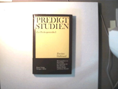 Predigtstudien, Books