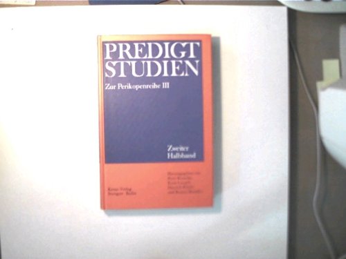 Predigtstudien für das Kirchenjahr 1975 Perikopenreihe III - Zweiter Halbband Books