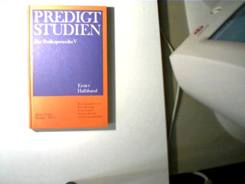 Predigtstudien Perikopenreihe V, Erster Halbband (Predigtstudien) Books