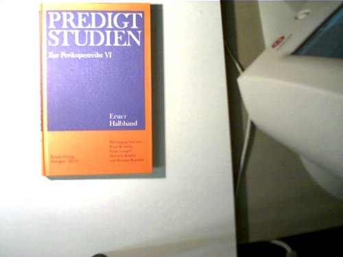 Predigtstudien Perikopenreihe VI, Erster Halbband (Predigtstudien) Books