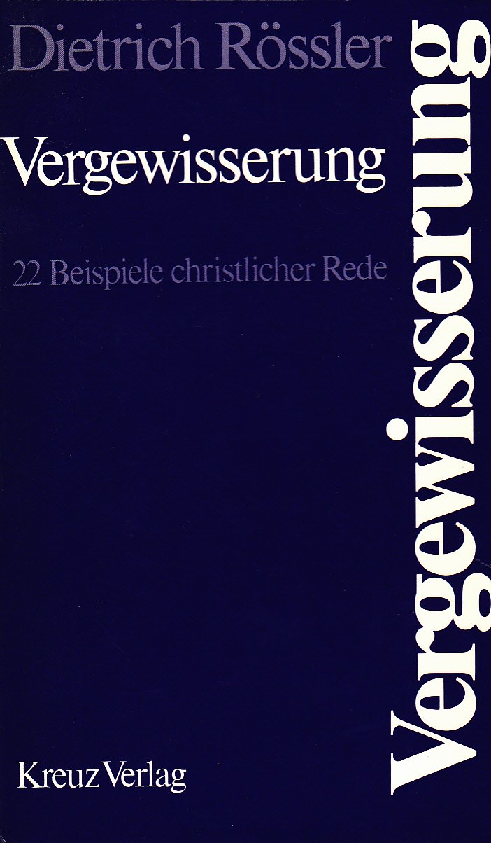 Vergewisserung. 22 Beispiele christlicher Rede Second hand books on Religion & Esotericism