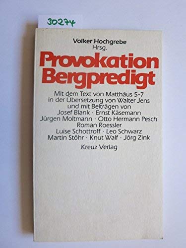 Provokation Bergpredigt Religion & Esotericism