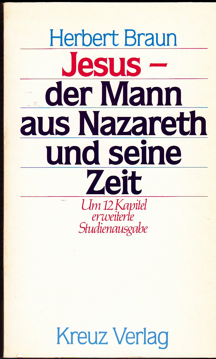 Jesus - der Mann aus Nazareth und seine Zeit. Um 12 Kapitel erweiterte Studienausgabe Books