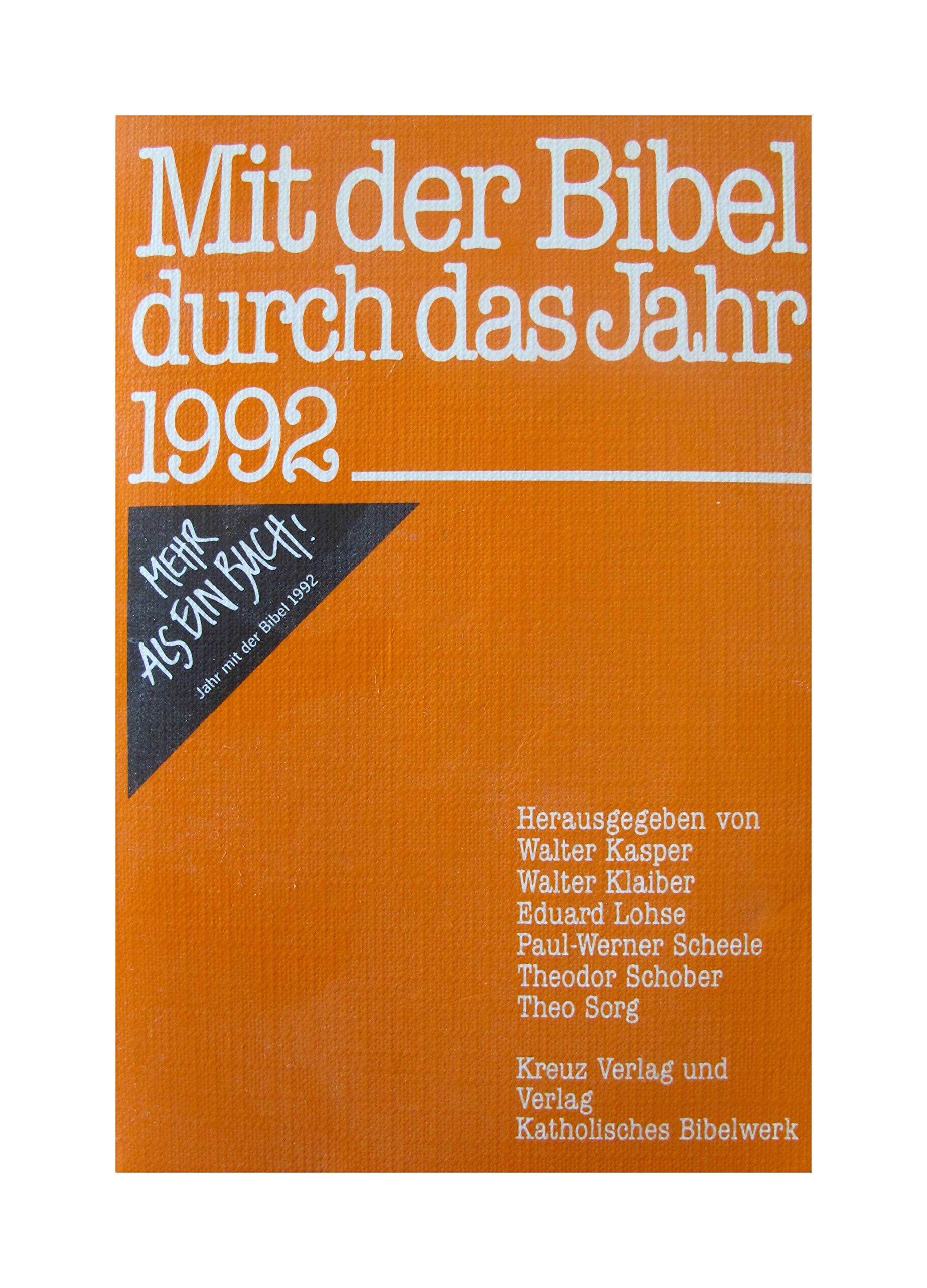 Mit der Bibel durch das Jahr 1992. Books