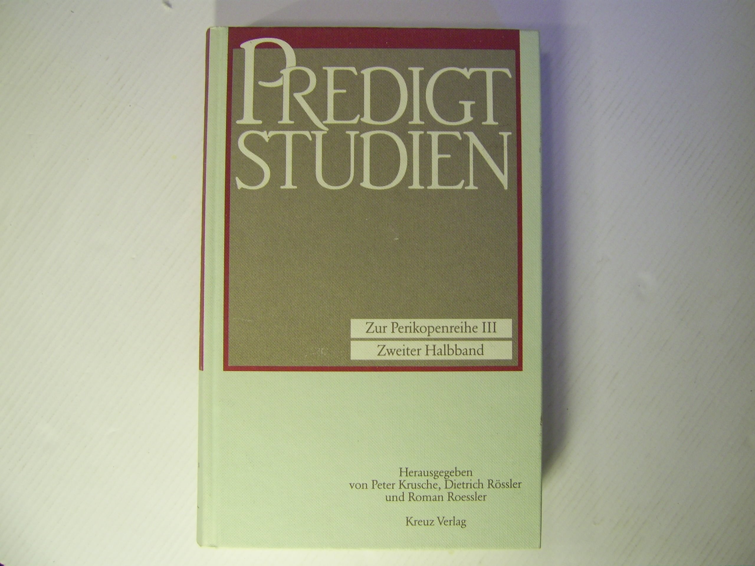 Predigtstudien III/2 für das Kirchenjahr 1993 Books