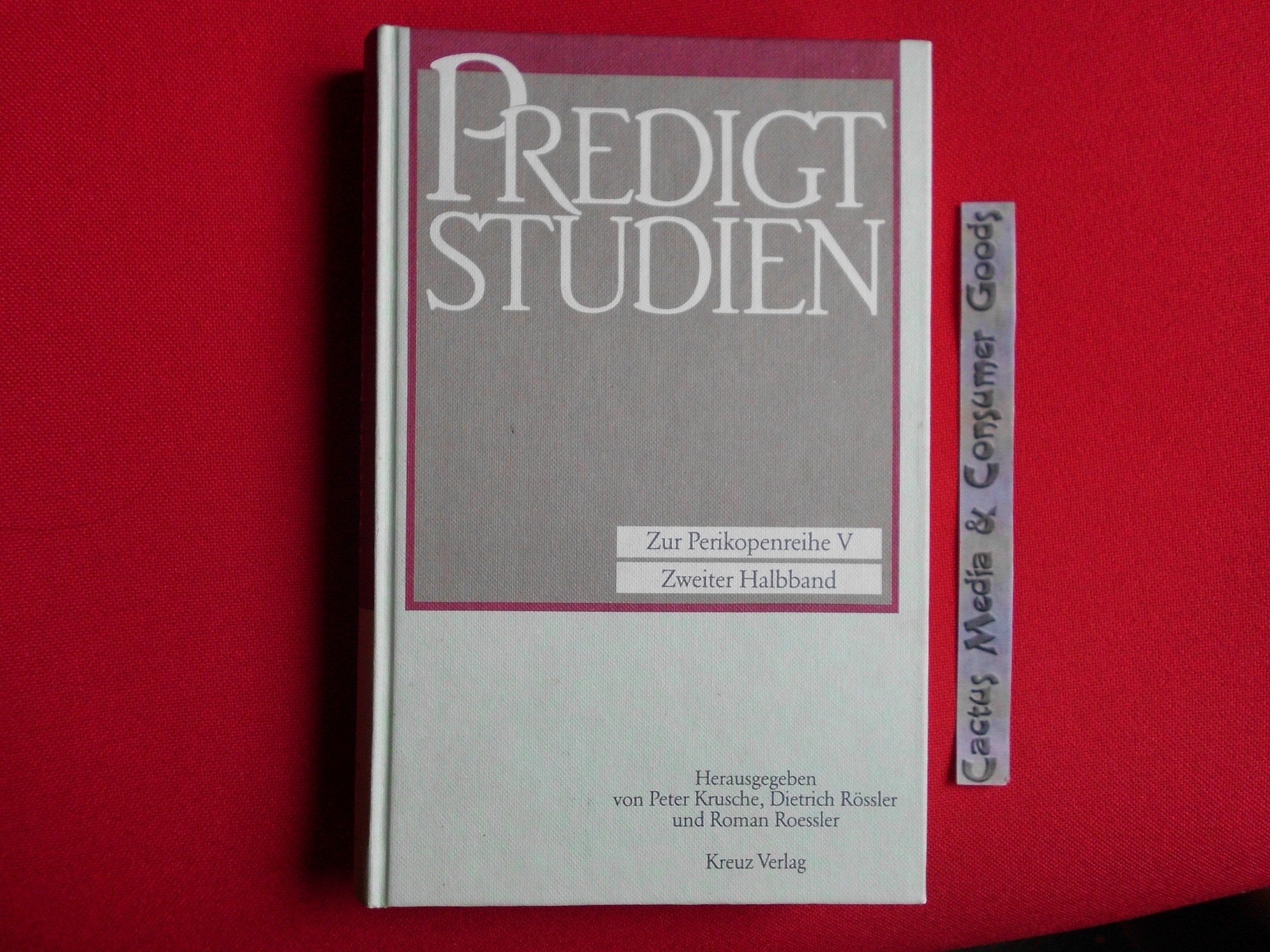 Predigtstudien V/2 für das Kirchenjahr 1995 Religion & Esotericism