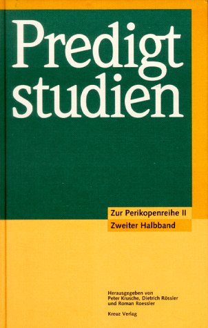 Predigtstudien, Predigtstudien für das Kirchenjahr 1997/98, 2. Halbbd. Religion & Esotericism