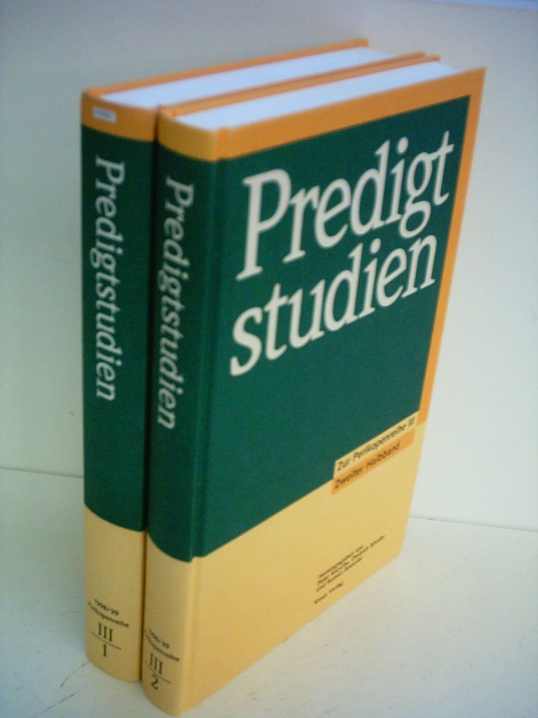 Predigtstudien, Predigtstudien für das Kirchenjahr 1999/2000, 1. Halbbd. Religion & Esotericism