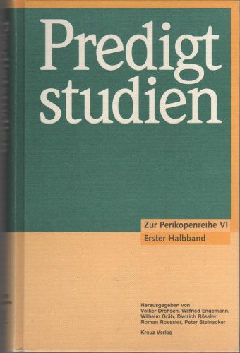 Predigtstudien, Predigtstudien für das Kirchenjahr 2001/2002, 1. Halbbd. Religion & Esotericism