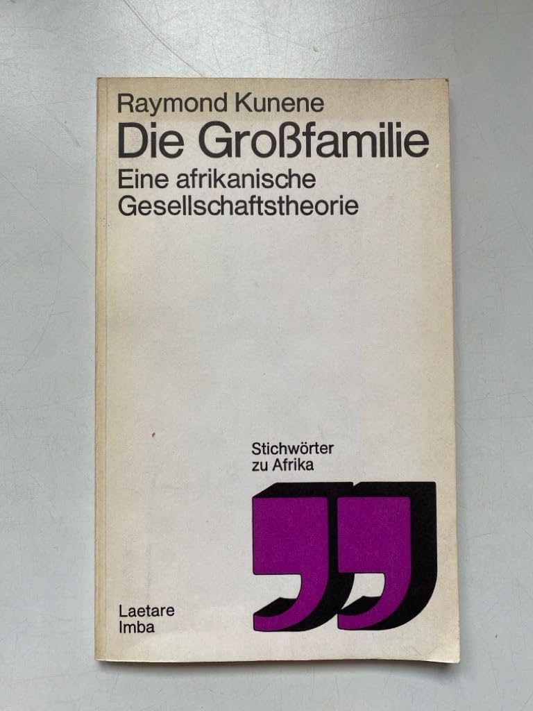 Die Großfamilie. Eine afrikanische Gesellschaftstheorie Books