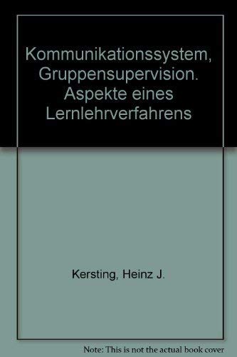 Product Image: Kommunikationssystem, Gruppensupervision. Aspekte eines Lernlehrverfahrens