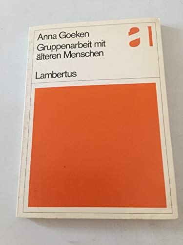 Product Image: Gruppenarbeit mit älteren Menschen. Ein Werkbuch