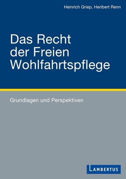 Das Recht der Freien Wohlfahrtspflege Law