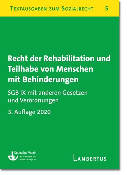 Recht der Rehabilitation und Teilhabe behinderter Menschen Law