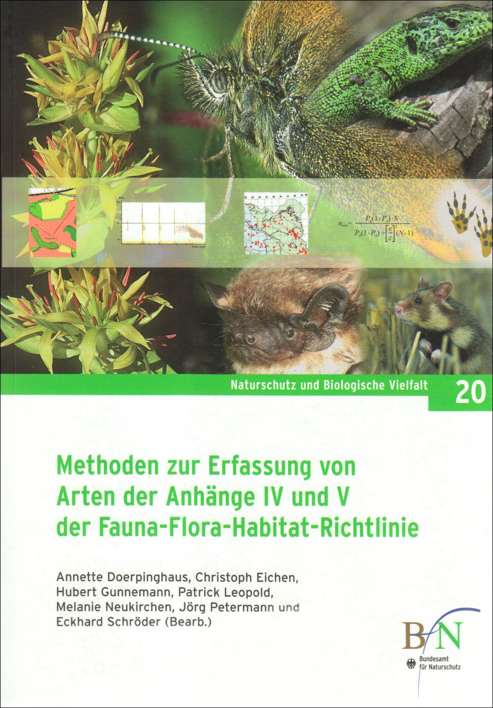 Methoden zur Erfassung von Arten der Anhänge IV und V der FFH-Richtlinie (Naturschutz und Biologische Vielfalt) Natural Sciences