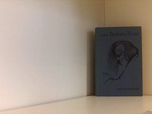 Brahms-Texte (Livre en allemand) book
