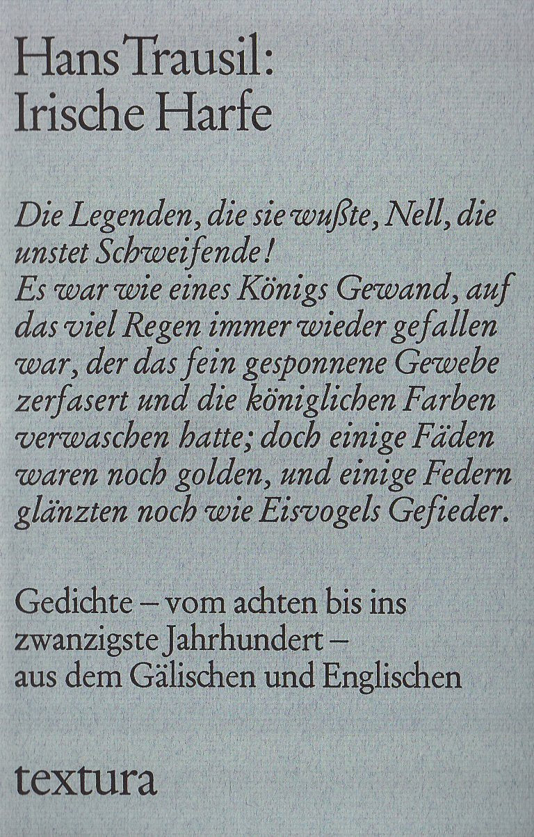 Irische Harfe: Gedichte vom achten Jahrhundert bis zur Gegenwart Poetry