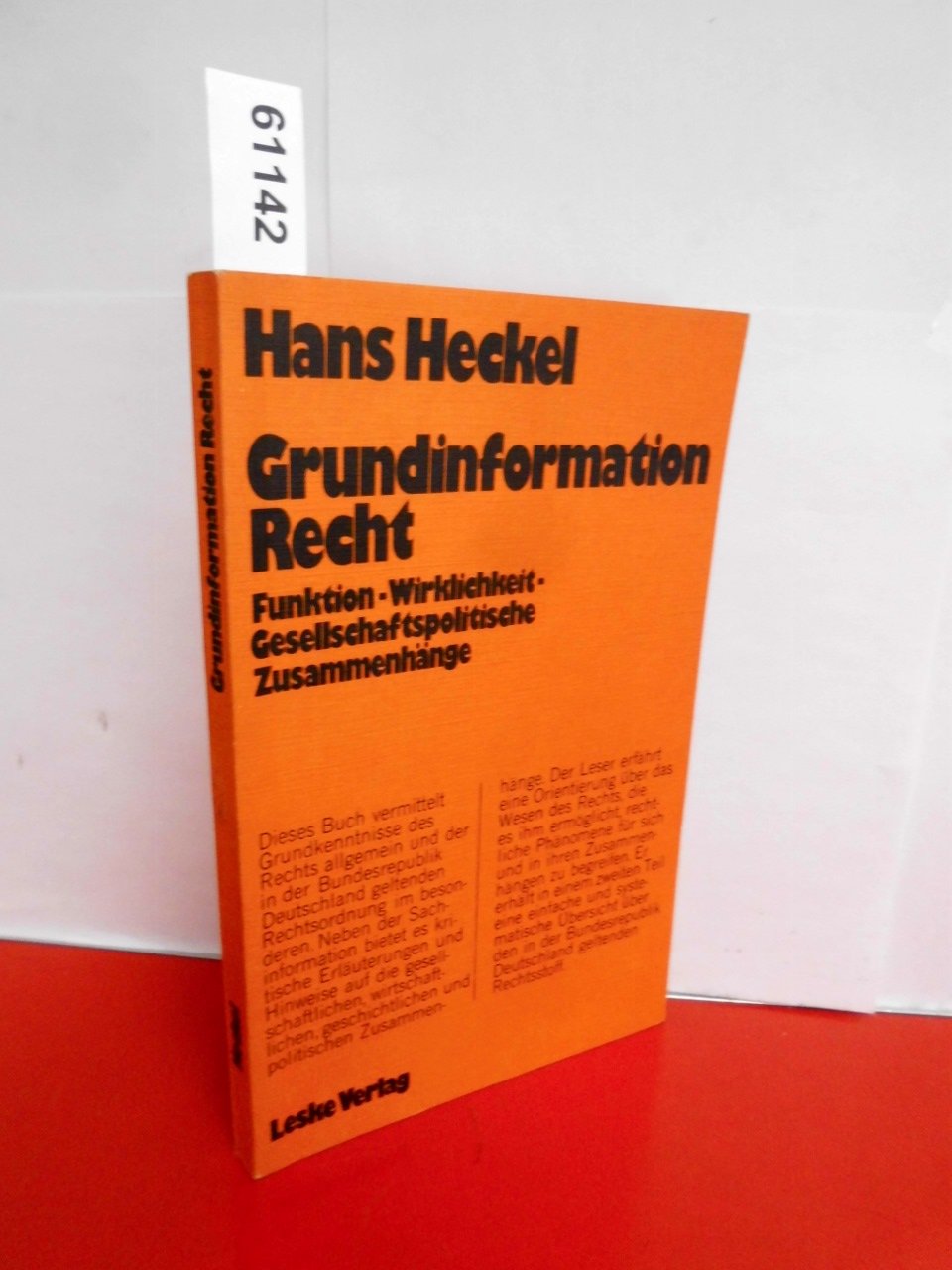 Grundinformation Recht. Funktion-Wirklichkeit. Gesellschaftliche Zusammenhänge. Social Sciences