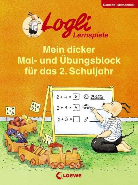Mein dicker Mal- und Übungsblock für das 2. Schuljahr (Logli Sammelblock) Study Guides