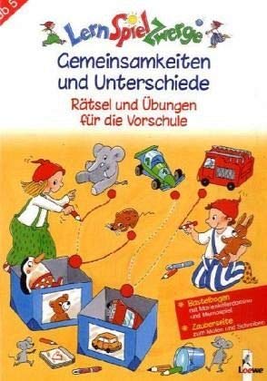LernSpielZwerge Übungsheft: Gemeinsamkeiten und Unterschiede - Rätsel und Übungen für die Vorschule Leisure & Fun