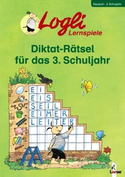 Diktat-Rätsel für das 3. Schuljahr (Logli-Lernspiele) Study Guides