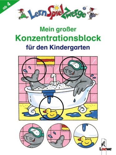 LernSpielZwerge Übungsblock: Mein großer Konzentrationsblock für den Kindergarten Non-fiction