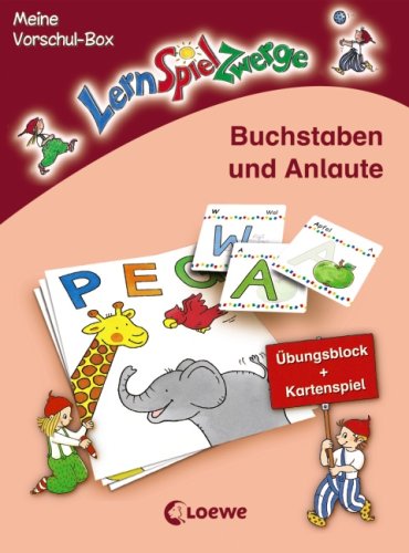 Buchstaben und Anlaute Meine LernSpielZwerge-Vorschul-Box , 48 Spielktn im Karton-Etui - 15,5x12, 0 cm book