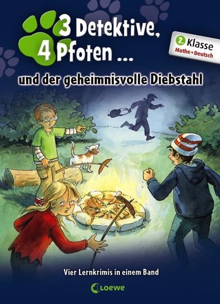 Drei Detektive, vier Pfoten und der geheimnisvolle Diebstahl: Lernkrimis für die 2. Klasse - Mathe & Deutsch: Vier Lernkrimis in einem Band. 2. Klasse Mathe + Deutsch Non-fiction