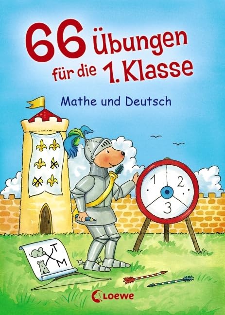 66 Übungen für die 1. Klasse - Mathe und Deutsch: Übungsblock für Grundschüler ab 6 Jahre Non-fiction
