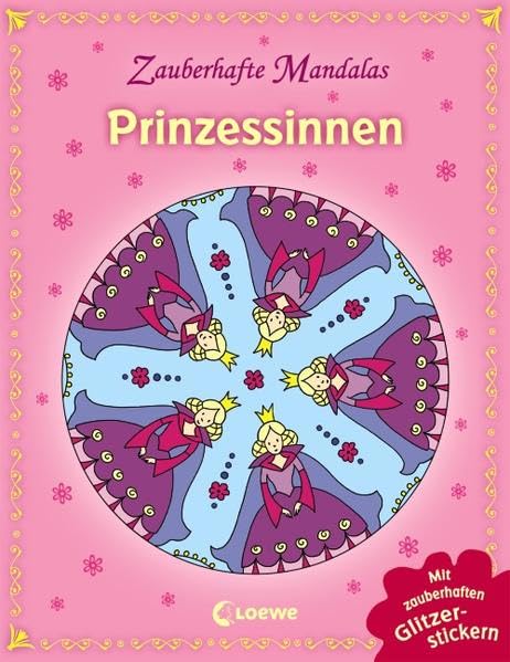 Zauberhafte Mandalas - Prinzessinnen (mit Glitzerstickern) book